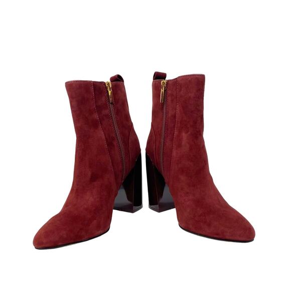 NEW Vince Camuto Enverna Ankle Boot Burgundy Size 6.5 - Picture 7 of 12